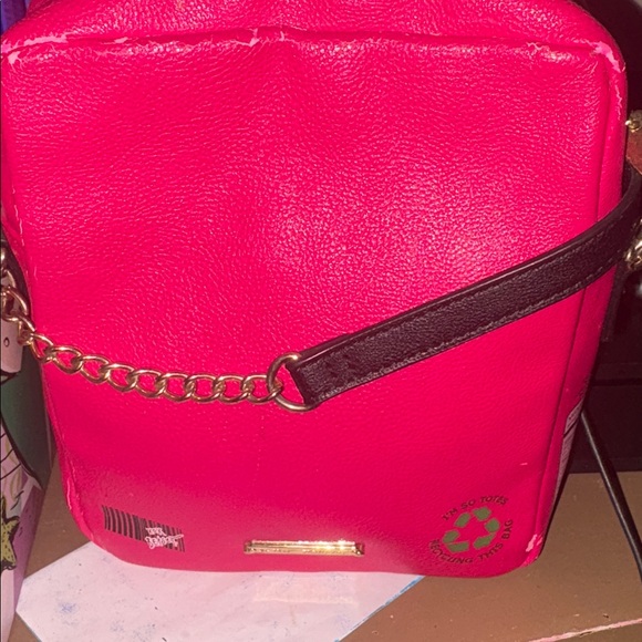 Betsey Johnson Pink Pancake Waffle Bag - Picture 2 of 2